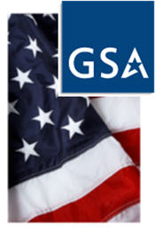 The U.S. flag and GSA logo